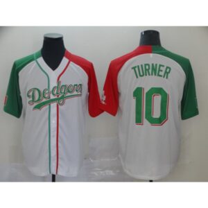 6863cc233dfc3_1 Men's Los Angeles Dodgers #10 Justin Turner Mexican Heritage Culture Night MLB Jersey