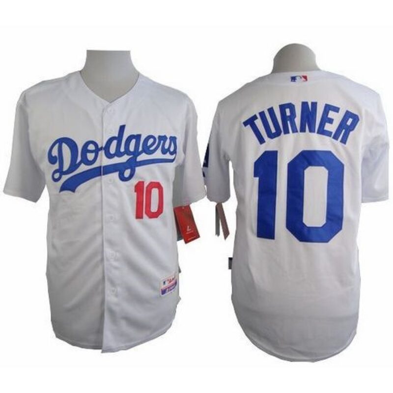 6863cc311b373_1 Dodgers #10 Justin Turner White Cool Base Stitched MLB Jersey