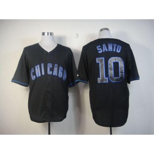 6863cc466d156_1 Cubs #10 Ron Santo Black Fashion Stitched MLB Jersey