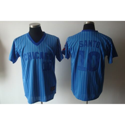 6863cc5bd9135_1 Cubs #10 Ron Santo Blue White Strip Stitched Cooperstown Throwback MLB Jersey