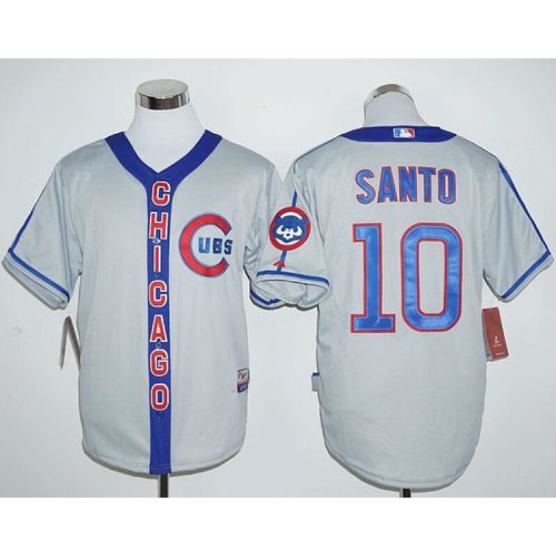 6863cc7517cf0_1 Cubs #10 Ron Santo Grey Cooperstown Stitched MLB Jersey