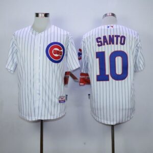 6863cc867c8f6_1 Cubs #10 Ron Santo Stitched White MLB Jersey