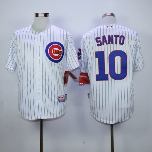 6863cc867c8f6_1 Cubs #10 Ron Santo Stitched White MLB Jersey