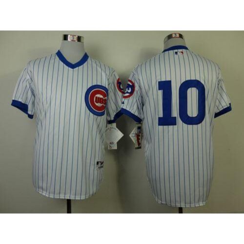 6863cc9ea507c_1 Cubs #10 Ron Santo White 1988 Turn Back The Clock Stitched MLB Jersey