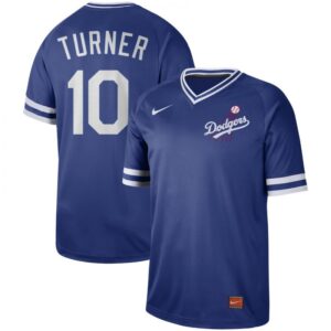 6863cd5ae692b_1 Men's Los Angeles Dodgers #10 Justin Turner Blue Cooperstown Collection Legend Stitched MLB Jersey
