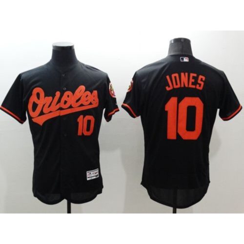 6863cdbd1f27f_1 Orioles #10 Adam Jones Black Flexbase Authentic Collection Stitched MLB Jersey