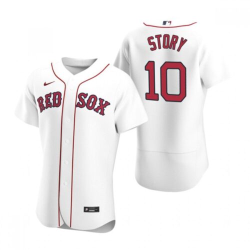 6863ce4a36537_1 Men's Boston Red Sox #10 Trevor Story White Flex Base Stitched Baseball Jersey