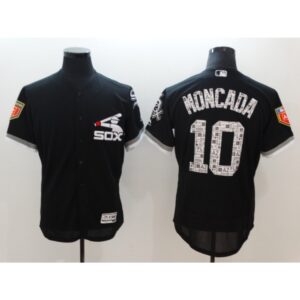 6863ce5190dee_1 Men's Chicago White Sox #10 Yoan Moncada Black 2018 Spring Training Flexbase Stitched MLB Jersey