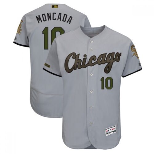 6863ce550ba30_1 Men's Chicago White Sox #10 Yoan Moncada Gray 2018 Memorial Day Flexbase Stitched MLB Jersey