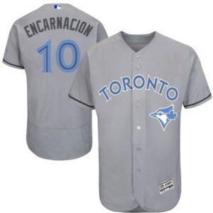 6863ce8f28c14_1 Blue Jays #10 Edwin Encarnacion Grey Flexbase Authentic Collection 2016 Father's Day Stitched MLB Jersey