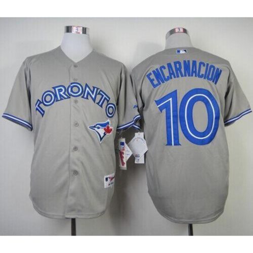 6863ce9a455dc_1 Blue Jays #10 Edwin Encarnacion Grey Stitched MLB Jersey