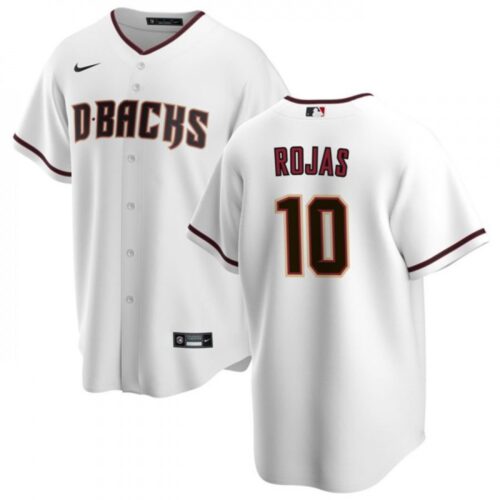 6863cecea7ce1_1 Men's Arizona Diamondbacks #10 Josh Rojas White Cool Base Stitched Baseball Jersey