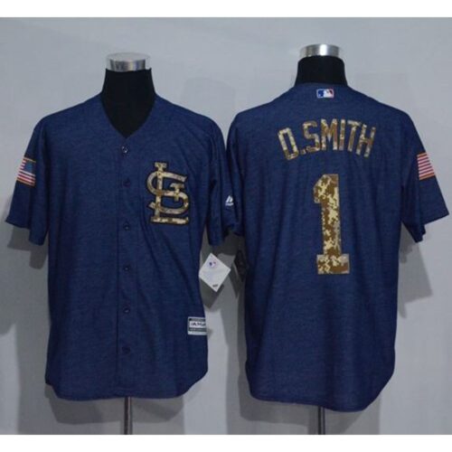 6863cef6d71eb_1 Cardinals #1 Ozzie Smith Denim Blue Salute to Service Stitched MLB Jersey