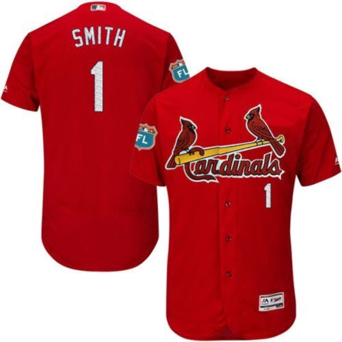 6863cf05c1666_1 Cardinals #1 Ozzie Smith Red Flexbase Authentic Collection Stitched MLB Jersey