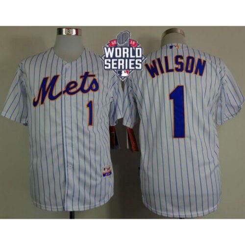 6863d0101f89b_1 Mets #1 Mookie Wilson White(Blue Strip) Home Cool Base W/2015 World Series Patch Stitched MLB Jersey