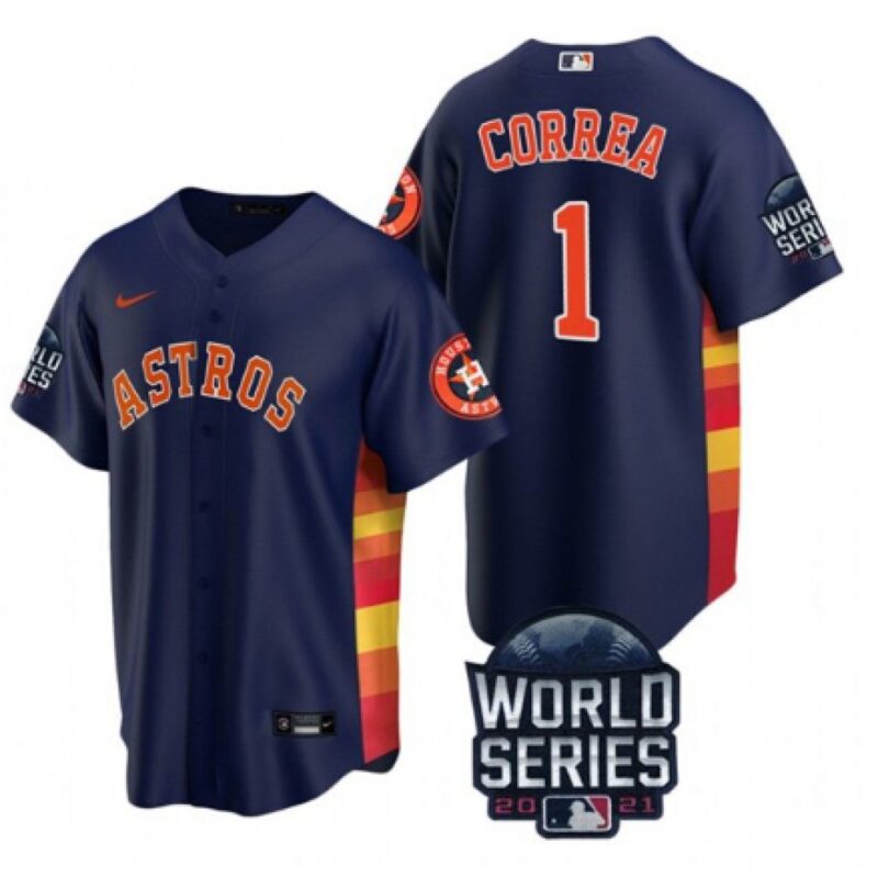 6863d03589c25_1 Men's Houston Astros #1 Carlos Correa 2021 Navy World Series Cool Base Stitched Baseball Jersey