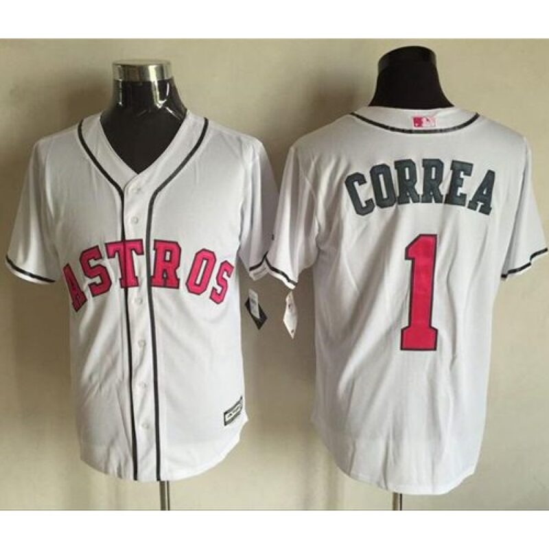 6863d08e6fc82_1 Astros #1 Carlos Correa White New Cool Base 2016 Mother's Day Stitched MLB Jersey
