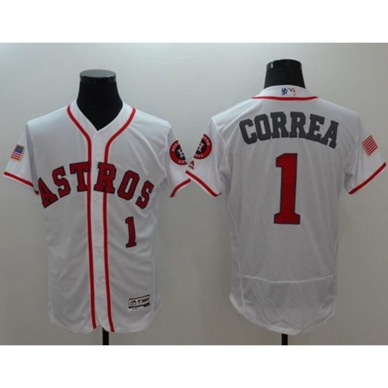 6863d0992ac6d_1 Astros #1 Carlos Correa White Fashion Stars & Stripes Flexbase Authentic Stitched MLB Jersey