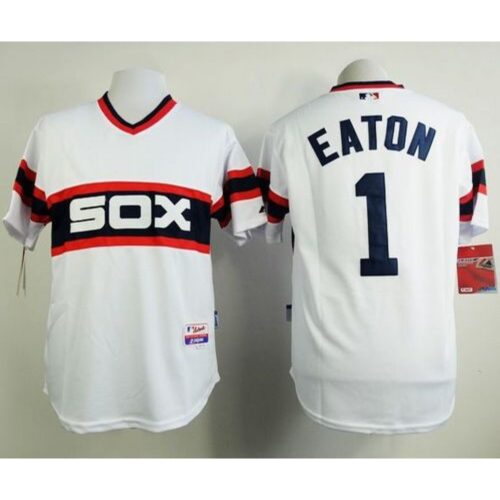 6863d0a4807d5_1 White Sox #1 Adam Eaton White Alternate Home Cool Base Stitched MLB Jersey