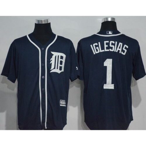 6863d0c2dc863_1 Tigers #1 Jose iglesias Navy Blue New Cool Base Stitched MLB Jersey