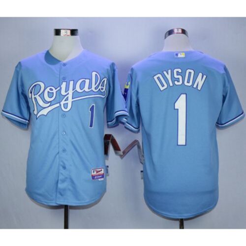 6863d176b53b0_1 Royals #1 Jarrod Dyson Light Blue Alternate 1 Cool Base Stitched MLB Jersey