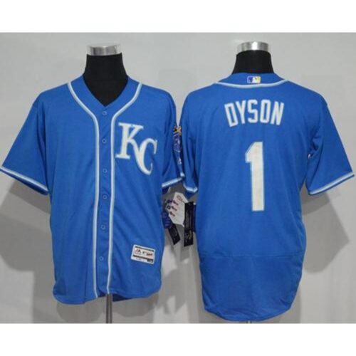 6863d181f1f73_1 Royals #1 Jarrod Dyson Royal Blue Flexbase Authentic Collection Stitched MLB Jersey