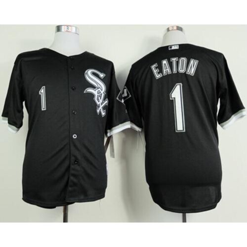 6863d1a413ba0_1 White Sox #1 Adam Eaton Black Cool Base Stitched MLB Jersey
