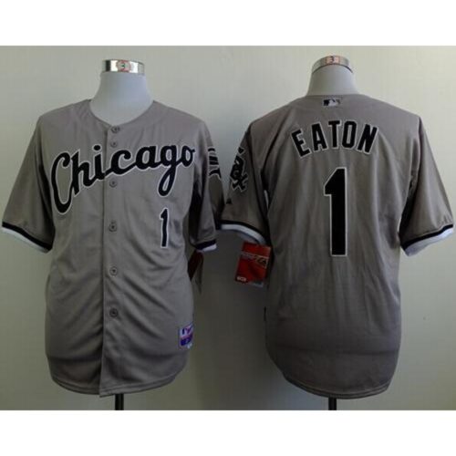 6863d1b2221d0_1 White Sox #1 Adam Eaton Grey Cool Base Stitched MLB Jersey