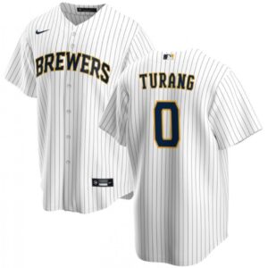 6863d21f1e083_1 Men's Milwaukee Brewers #0 Brice Turang White Cool Base Stitched Jersey