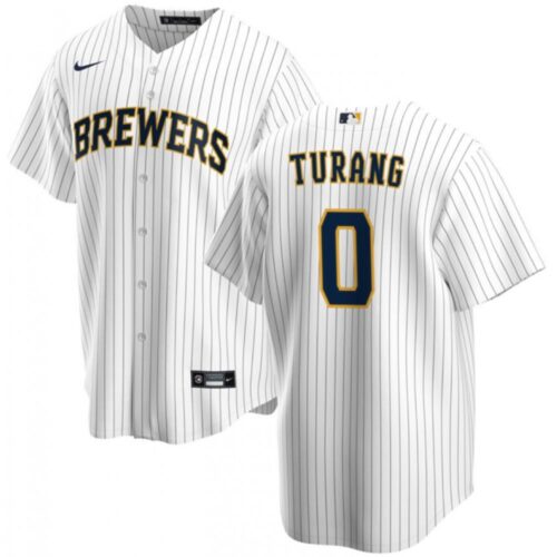 6863d21f1e083_1 Men's Milwaukee Brewers #0 Brice Turang White Cool Base Stitched Jersey