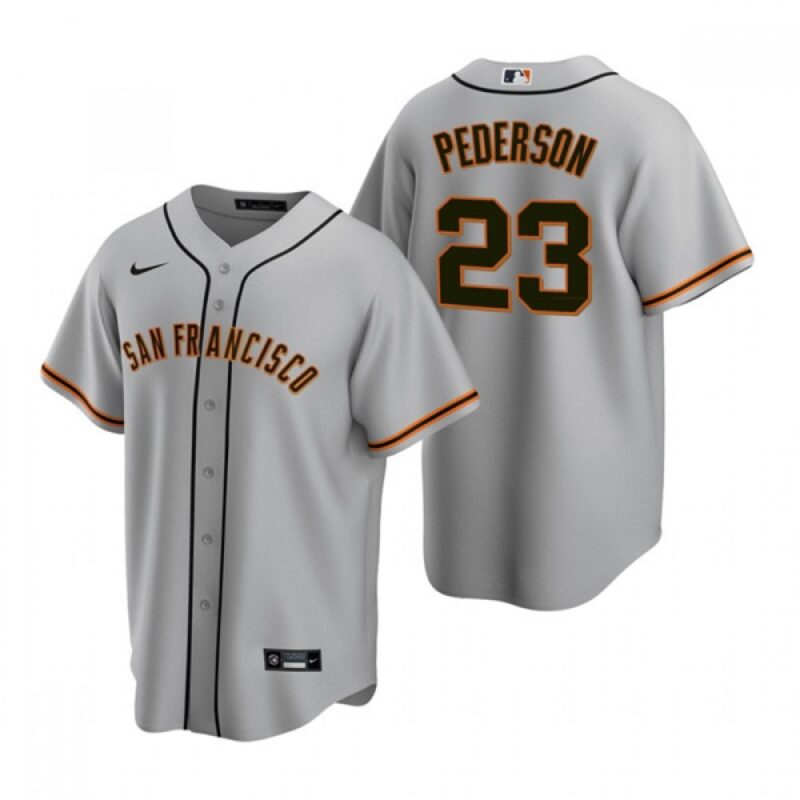 6863d22617692_1 Men's San Francisco Giants #23 Joc Pederson Grey Cool Base Stitched Jersey