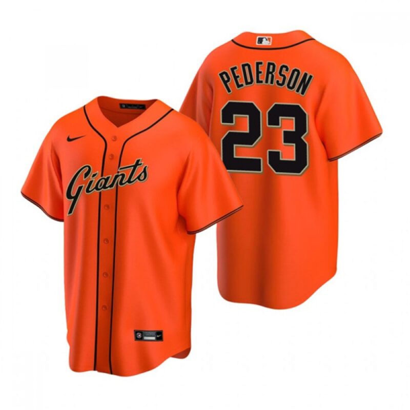 6863d22ceede4_1 Men's San Francisco Giants #23 Joc Pederson Orange Cool Base Stitched Jersey