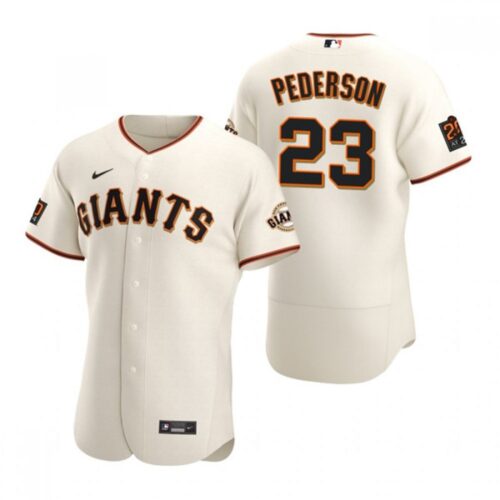 6863d23421aa7_1 Men's San Francisco Giants #23 Joc Pederson Cream Flex Base Stitched Jersey