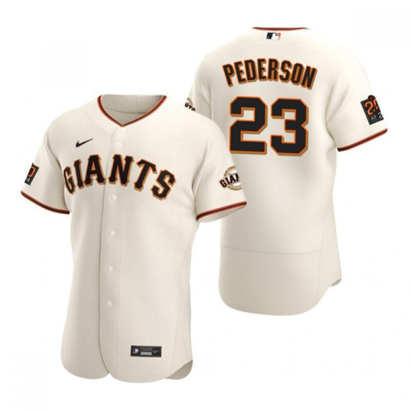 6863d23421aa7_1 Men's San Francisco Giants #23 Joc Pederson Cream Flex Base Stitched Jersey