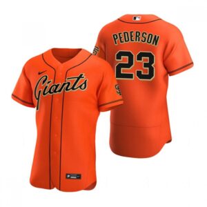 6863d237ba25f_1 Men's San Francisco Giants #23 Joc Pederson Orange Flex Base Stitched Jersey