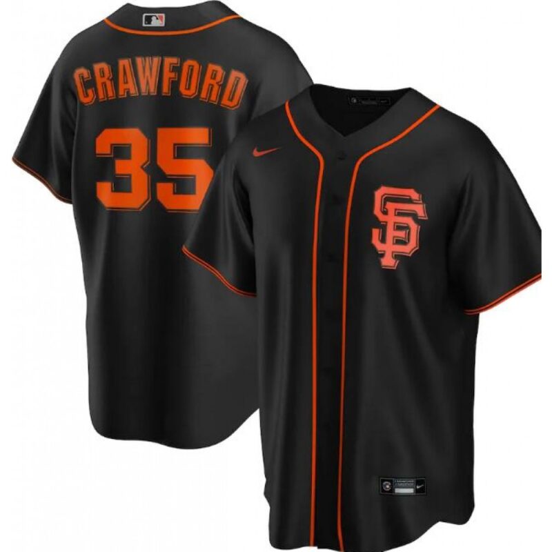 6863d24d5c028_1 Men's San Francisco Giants #35 Brandon Crawford Black Cool Base Stitched Jersey