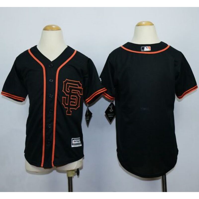 6863d2b21e274_1 Giants Blank Black Alternate Stitched Youth MLB Jersey