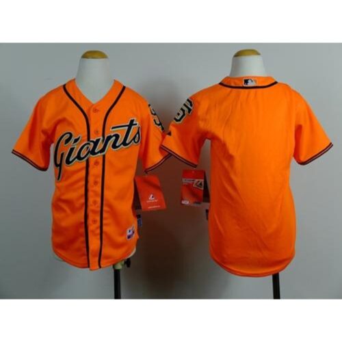 6863d2c141b89_1 Giants Blank Orange Alternate Stitched Youth MLB Jersey