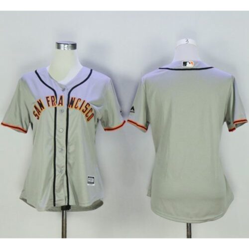 6863d2cecff35_1 Giants Blank Grey Women's Road Stitched MLB Jersey