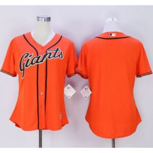 6863d2d1cc10c_1 Giants Blank Orange Women's Alternate Stitched MLB Jersey