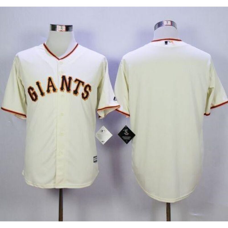 6863d2d7bbd1c_1 Giants Blank Cream Home New Cool Base Stitched MLB Jersey
