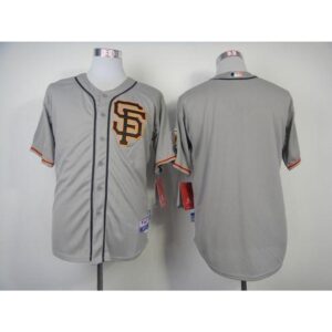 6863d2de4c046_1 Giants Blank Grey Cool Base 2012 Road 2 Stitched MLB Jersey