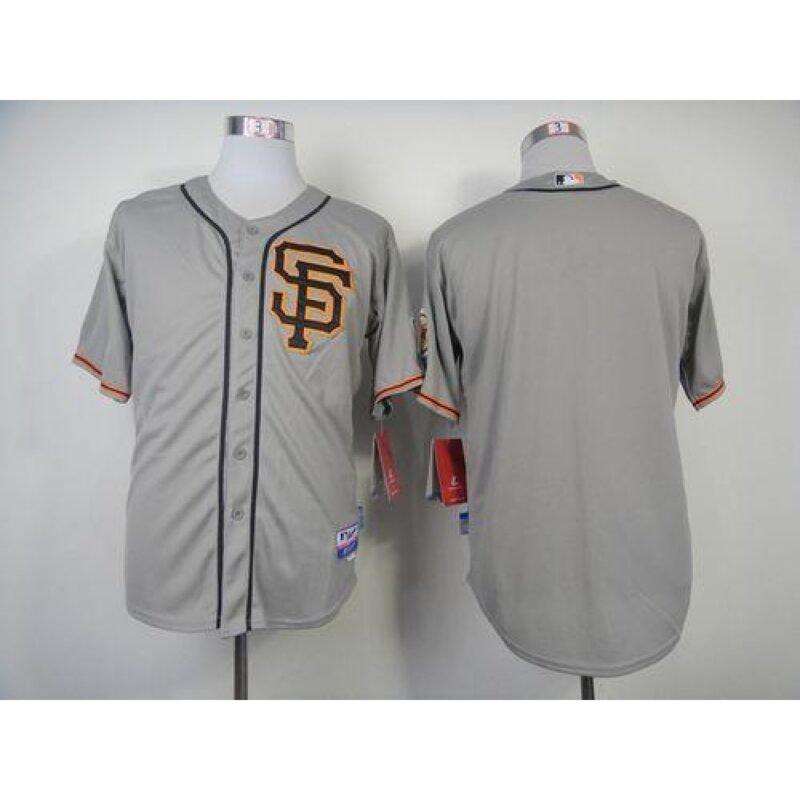 6863d2de4c046_1 Giants Blank Grey Cool Base 2012 Road 2 Stitched MLB Jersey