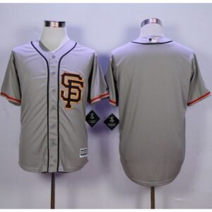6863d2e138913_1 Giants Blank Grey Road 2 New Cool Base Stitched MLB Jersey
