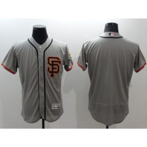6863d2e73c6f2_1 Giants Blank Grey Flexbase Authentic Collection Road 2 Stitched MLB Jersey