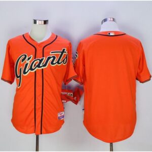 6863d2ea47550_1 Giants Blank Orange Cool Base Stitched MLB Jersey