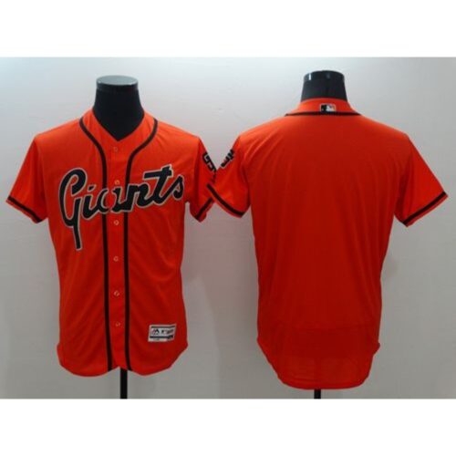 6863d2f3b520a_1 Giants Blank Orange Flexbase Authentic Collection Alternate Stitched MLB Jersey
