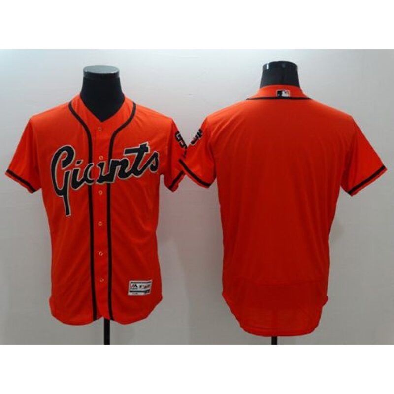6863d2f3b520a_1 Giants Blank Orange Flexbase Authentic Collection Alternate Stitched MLB Jersey