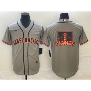 6863d31fcbe17_1 Men's San Francisco Giants Gray Team Big Logo Cool Base Stitched Jersey