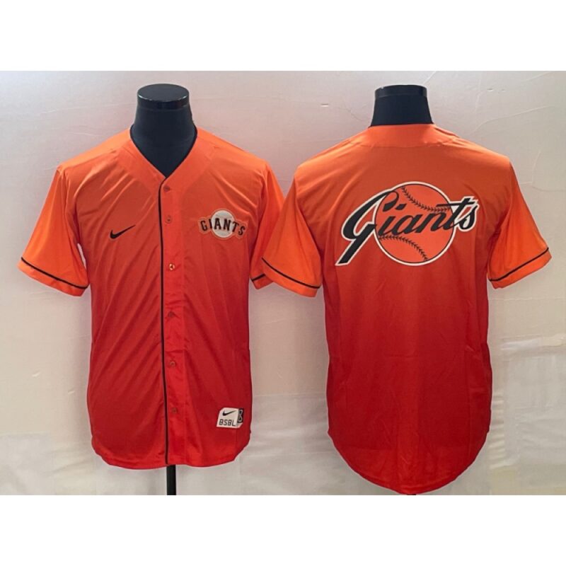 6863d33168ed2_1 Men's San Francisco Giants Orange Team Big Logo Cool Base Stitched Baseball Jersey